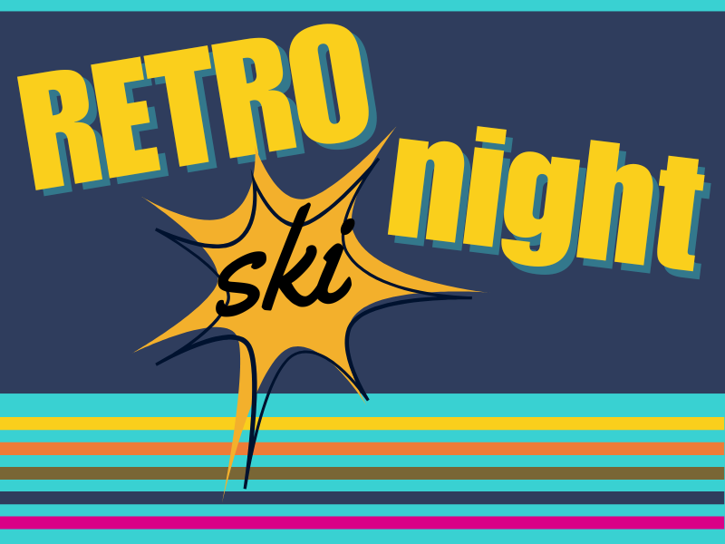 Night Ski Party | Retro