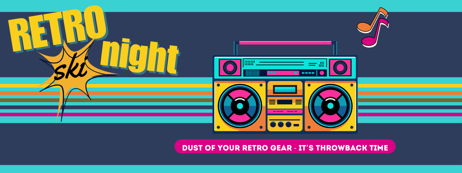 Night Ski Party | Retro